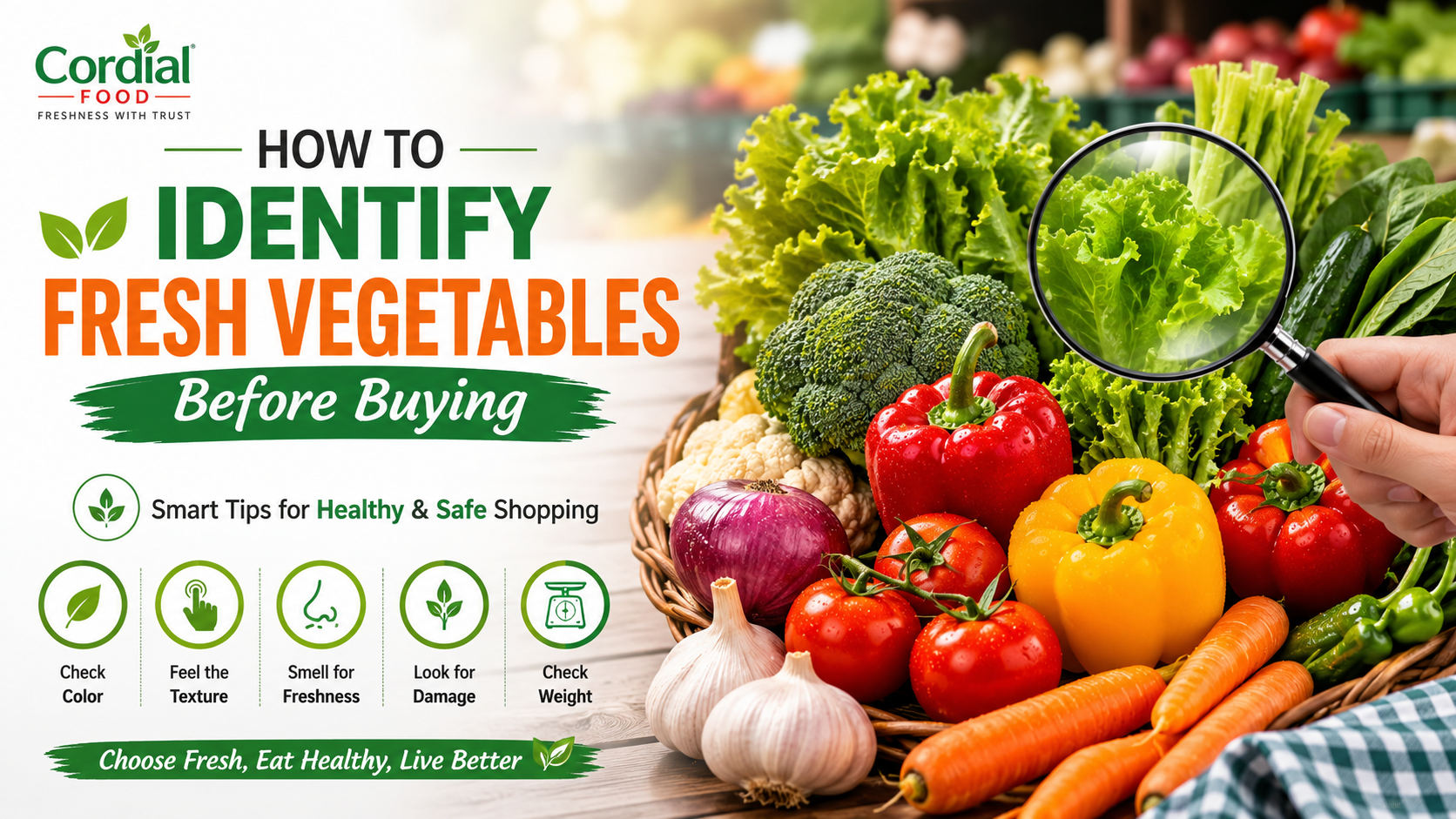 How to Identify Fresh Vegetables Before Buying – Fresh and Healthy Vegetable Shopping Guide